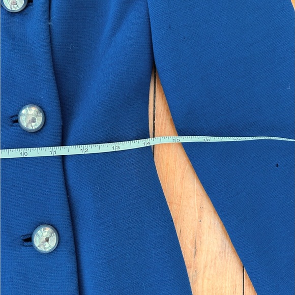 Vintage 1960s royal blue dress with mod buttons - Picture 5 of 7